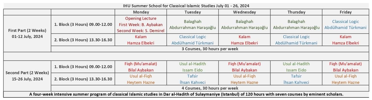 2024 Summer School Program