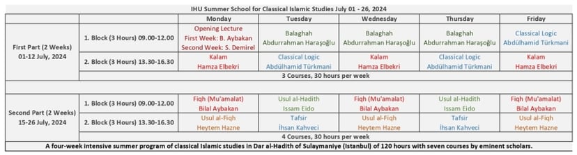 2024 Summer School Program