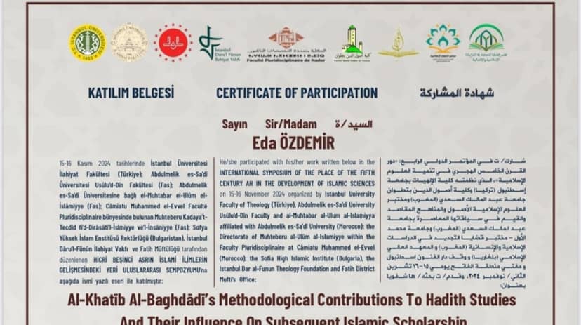 Our Student Eda Özdemir Presented A Paper at An International Symposium